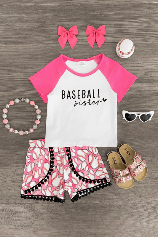 baseball sister game day sports outfit