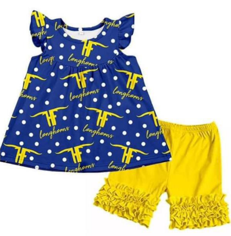 wholesale kids baby girl team style college outfit