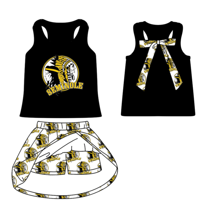 toddle girls cheer team skirt set