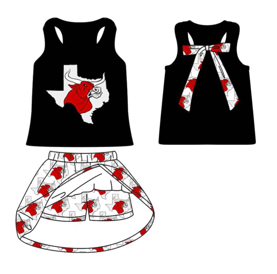 toddle girls cheer team skirt set