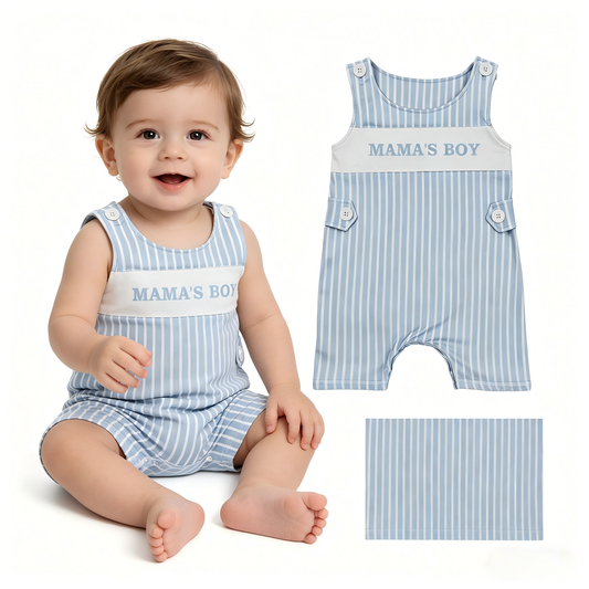 Mamas boy design toddle baby romper