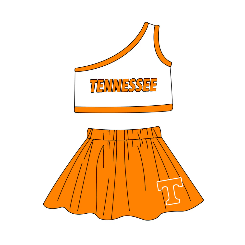 toddle girls cheer team skirt set