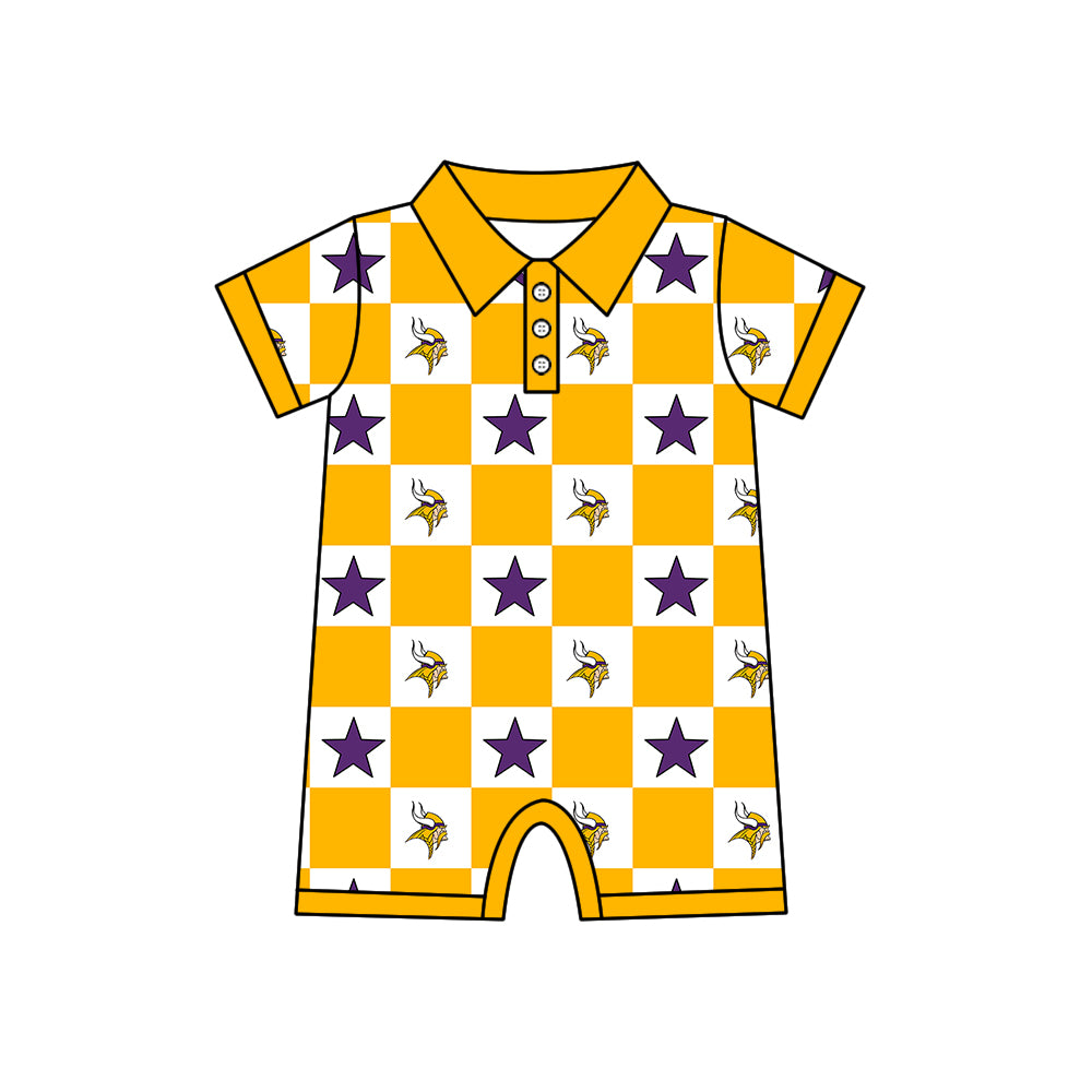 Team design toddle boy summer romper