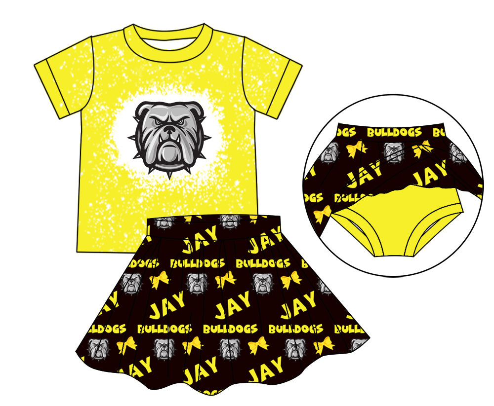 baby girls cheer skirt outfit
