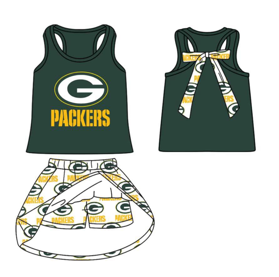 toddle girls cheer team skirt set