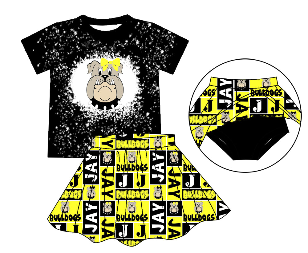 baby girls cheer skirt outfit