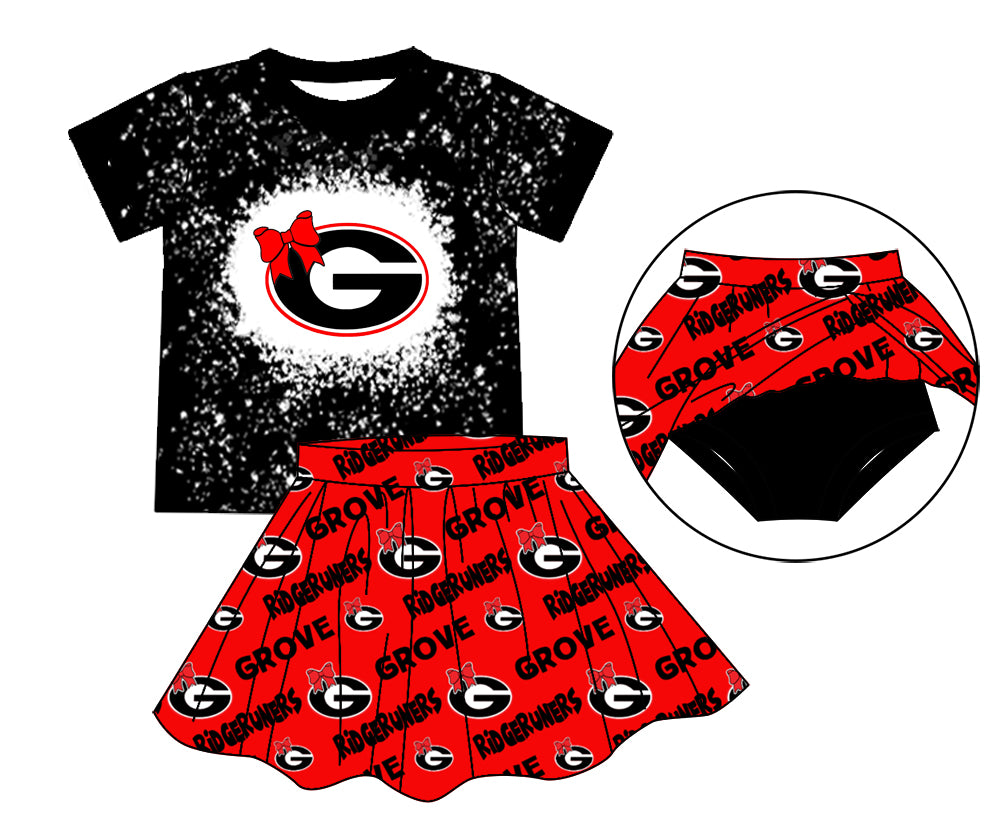 baby girls cheer skirt outfit