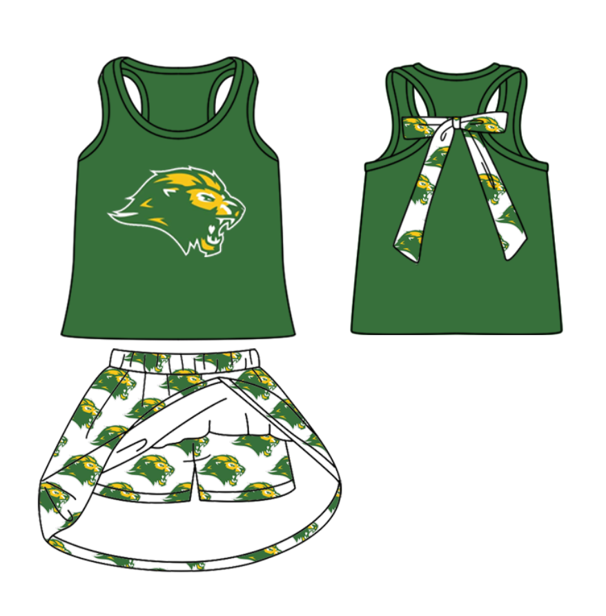 toddle girls cheer team skirt set