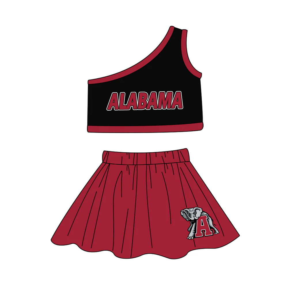 toddle girls cheer team skirt set