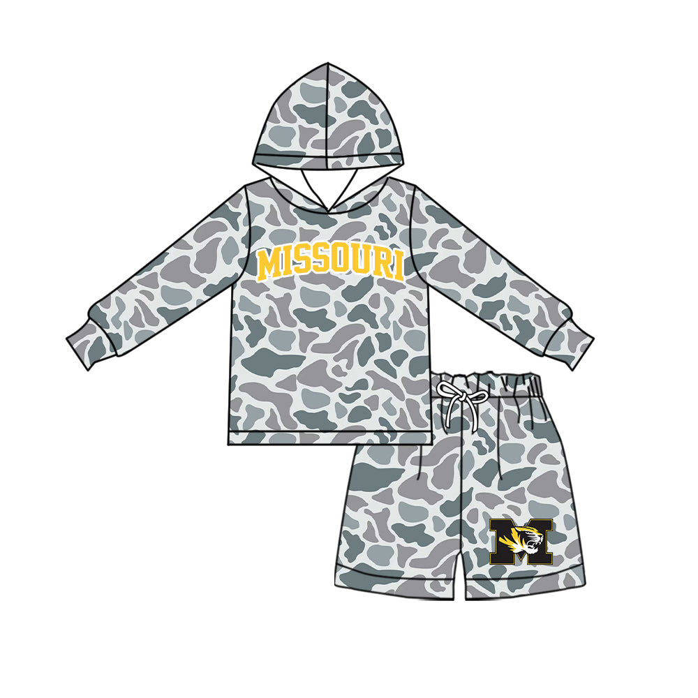 Toddle kids custom Missouri team design long sleeve outfit
