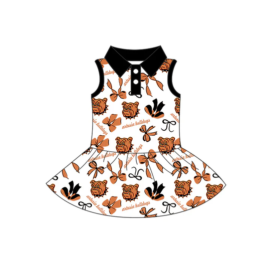 Custom collegiate team girls summer dress