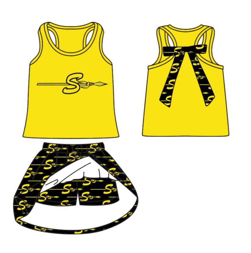 toddle girls cheer team skirt set