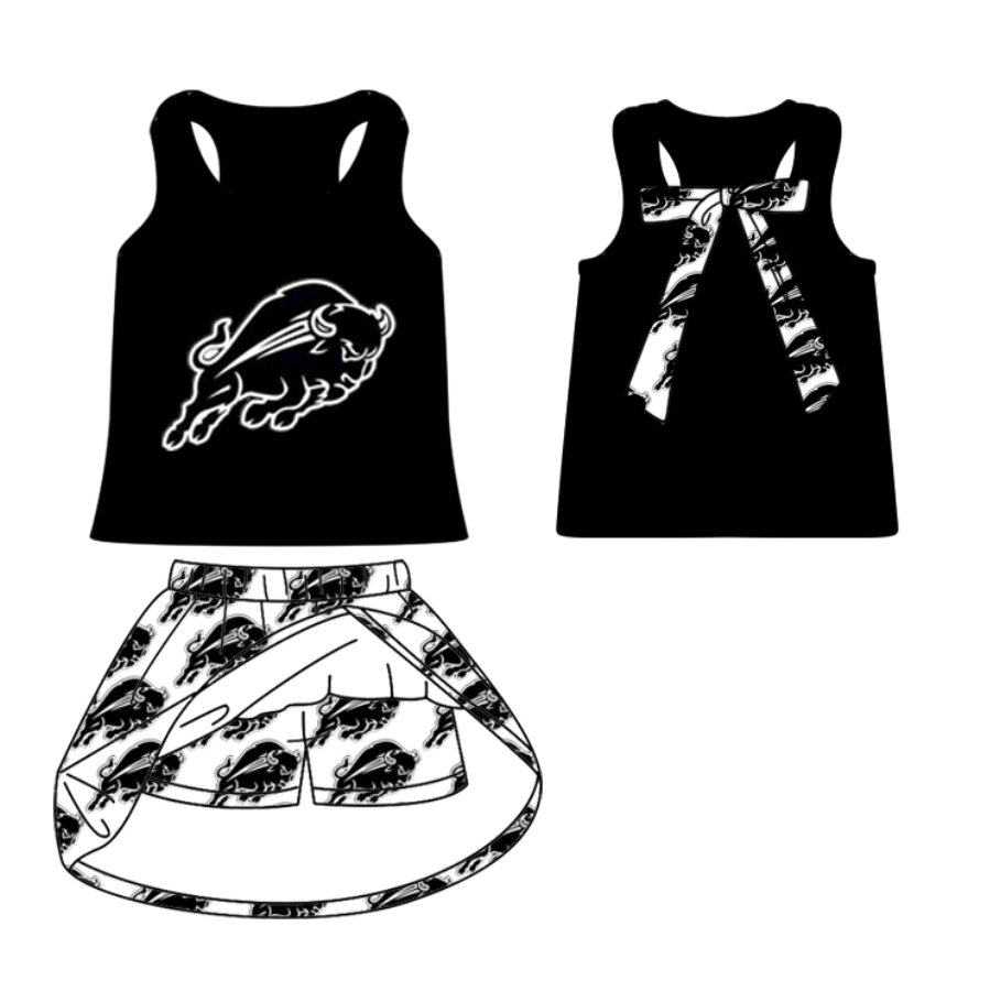 toddle girls cheer team skirt set