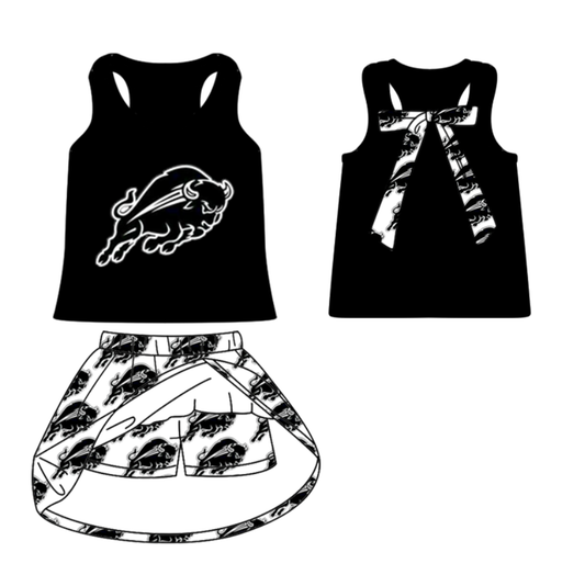 toddle girls cheer team skirt set