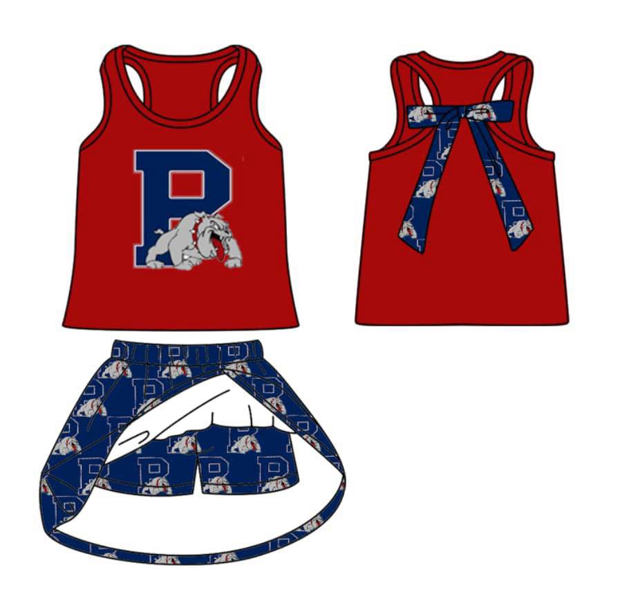 toddle girls cheer team skirt set