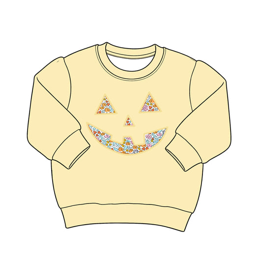 Halloween print kids girls baby long sleeve top