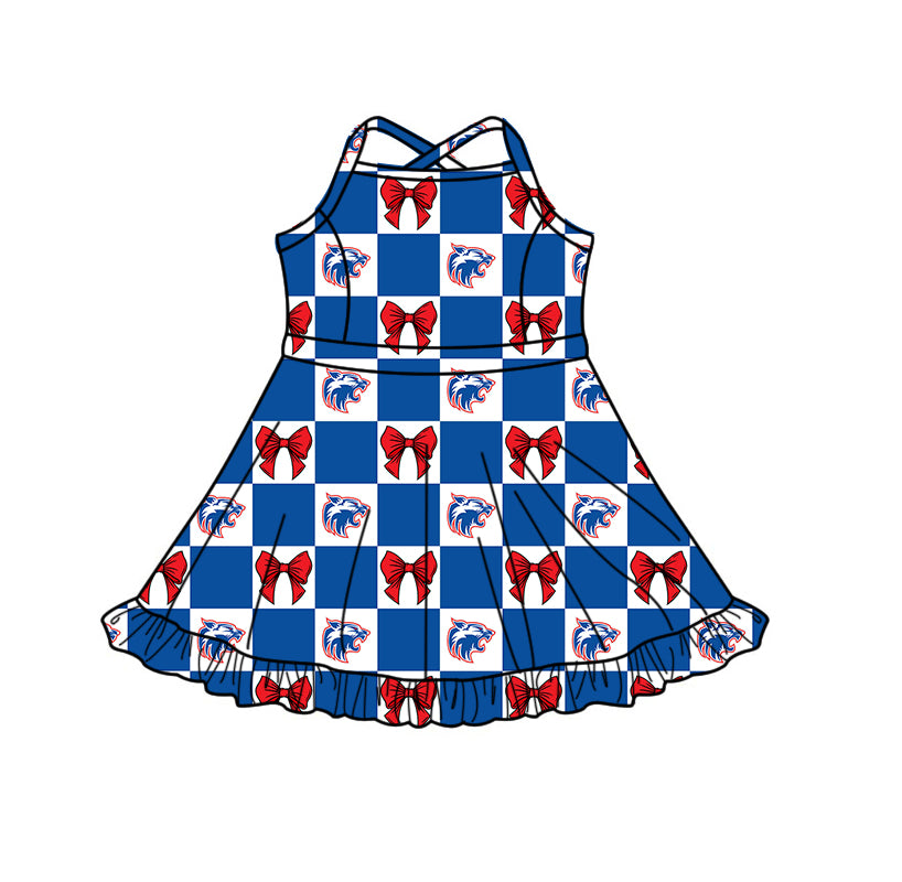 Toddle girls wholesale custom team design yoga dress
