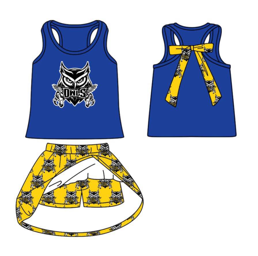 toddle girls cheer team skirt set