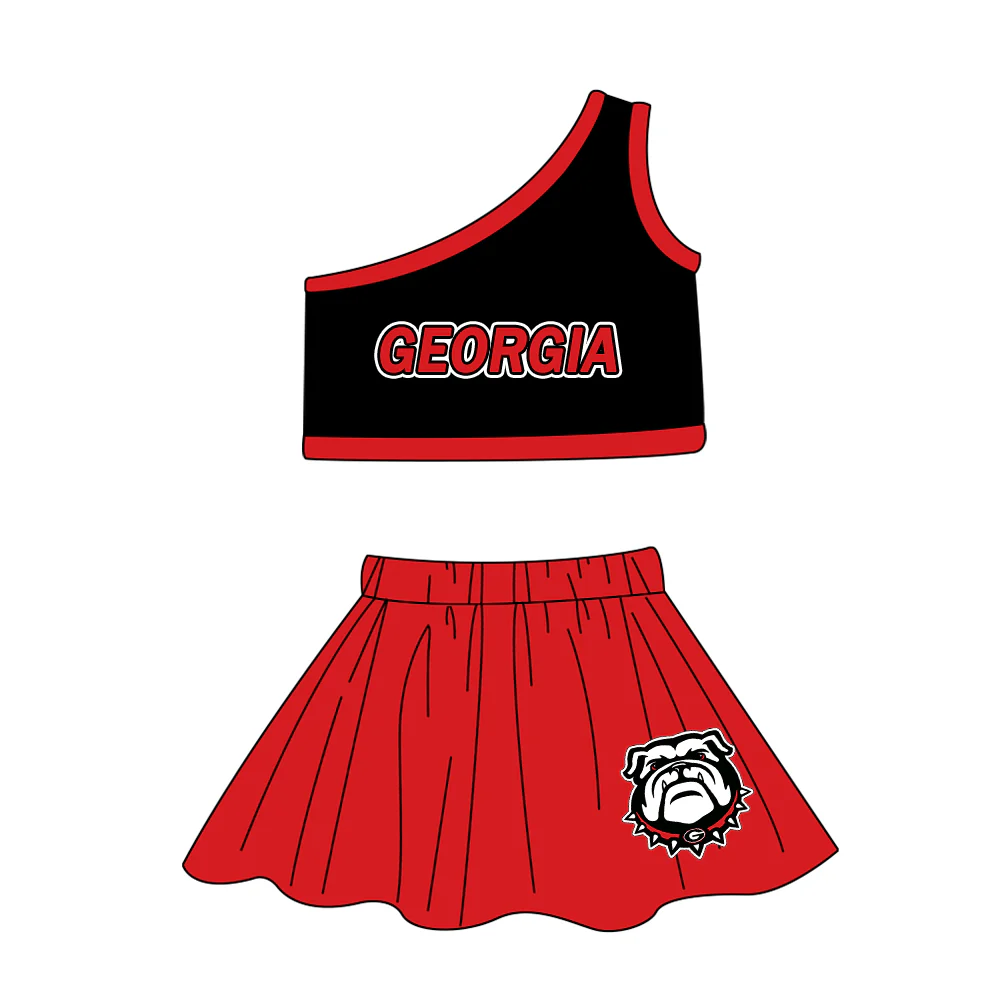 toddle girls cheer team skirt set