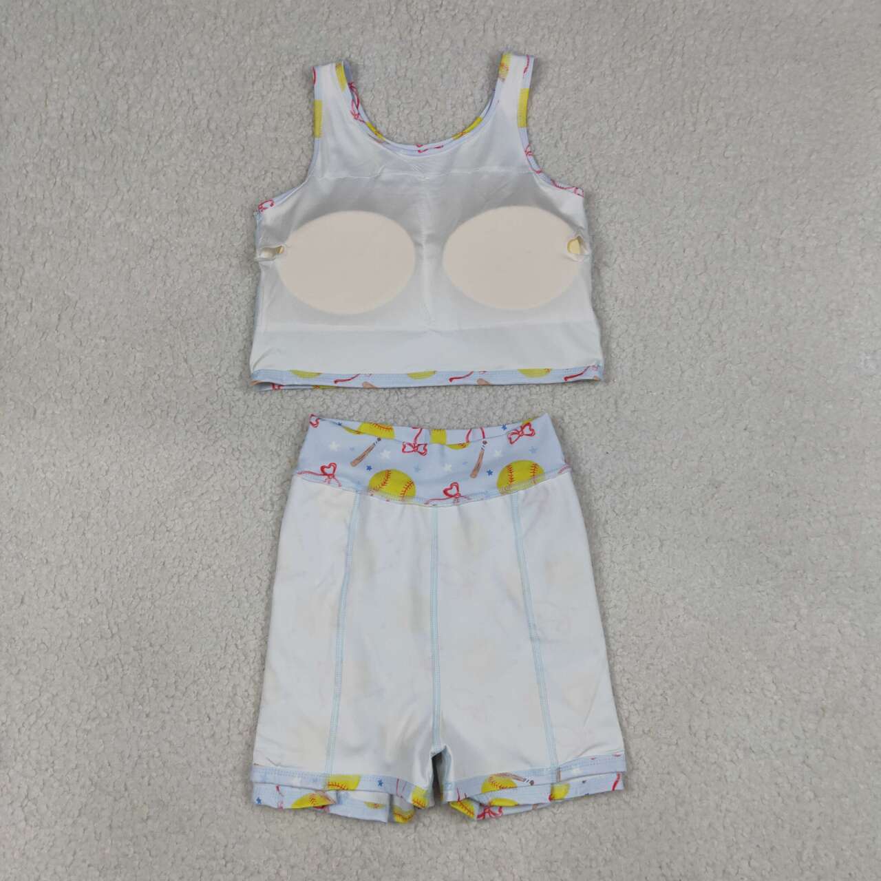 Softball design girls summer yoga dress