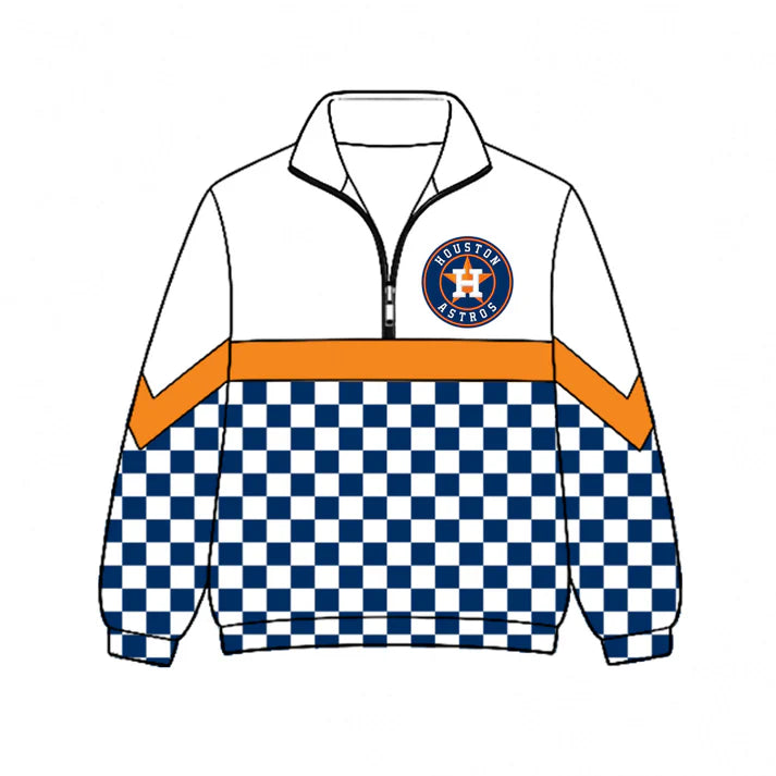 Kids Houston Astros team style long sleeve pullover top