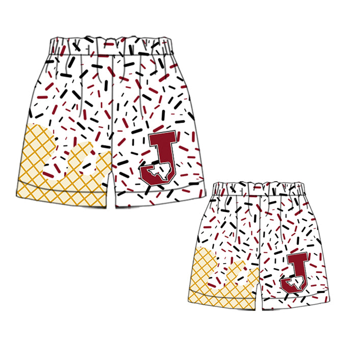 Adult kids family design custom team summer shorts