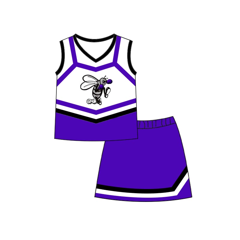 toddle girls cheer team skirt set