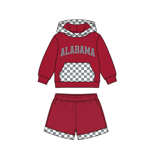 Kids long sleeve custom team hoodie set wholesal factory price