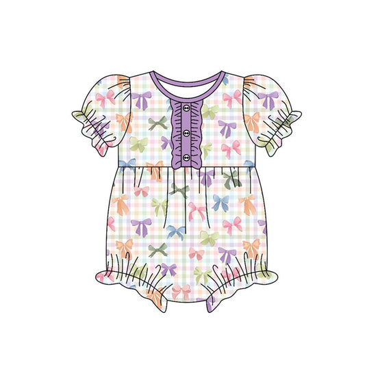 Toddle baby Colorful bow romper wholesale factory price