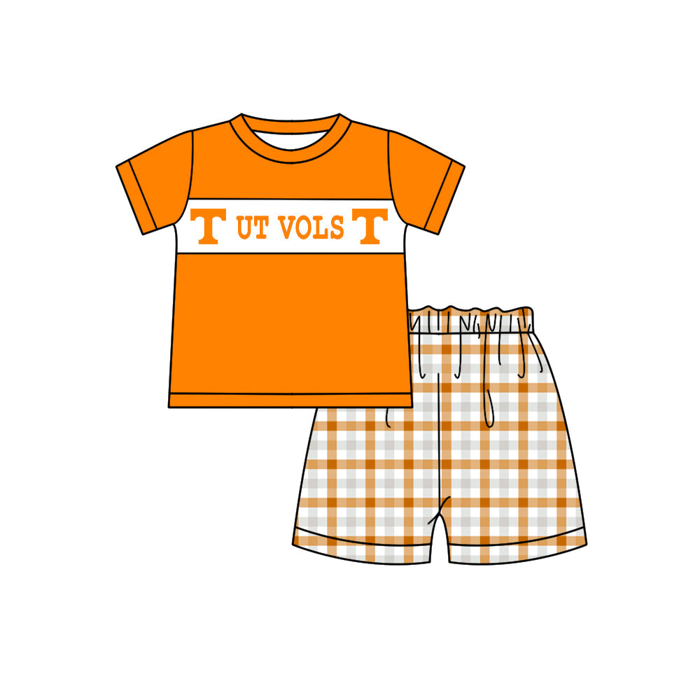 Custom team top matching shorts boy summer outfit