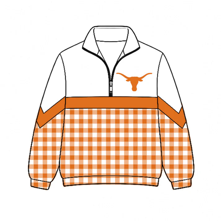 Kids Texas Longhorns team style long sleeve pullover top