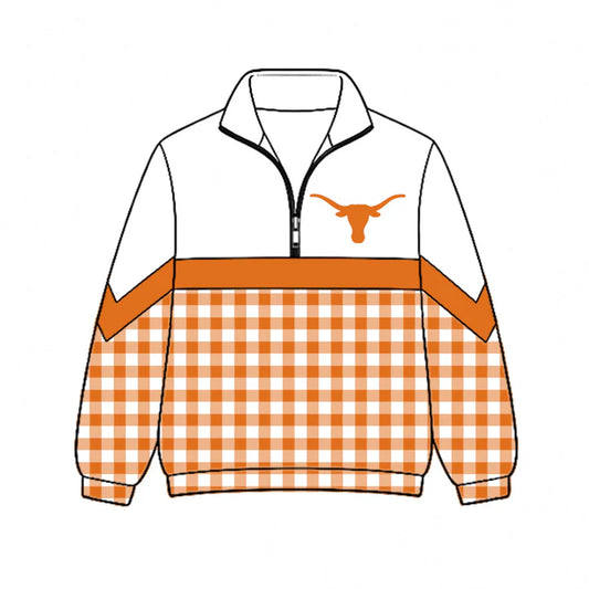 Kids Texas Longhorns team style long sleeve pullover top