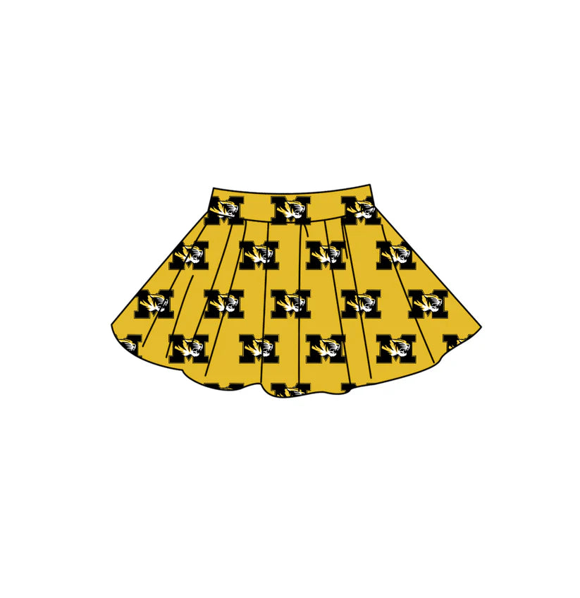 Adult women school style summer skirts add shorts inside
