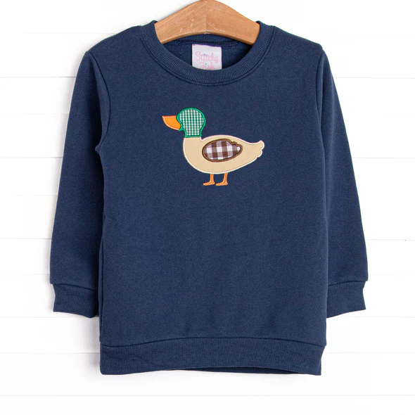 Kids baby long sleeve mallard duck T-Shirt