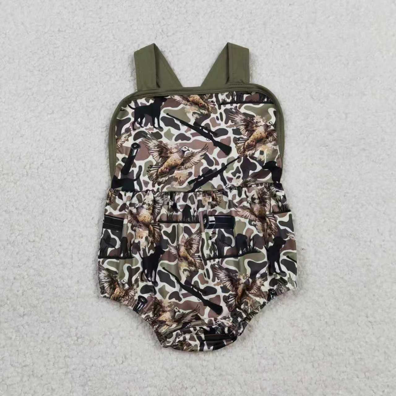 Duck deer top matching shorts boy summer outfit