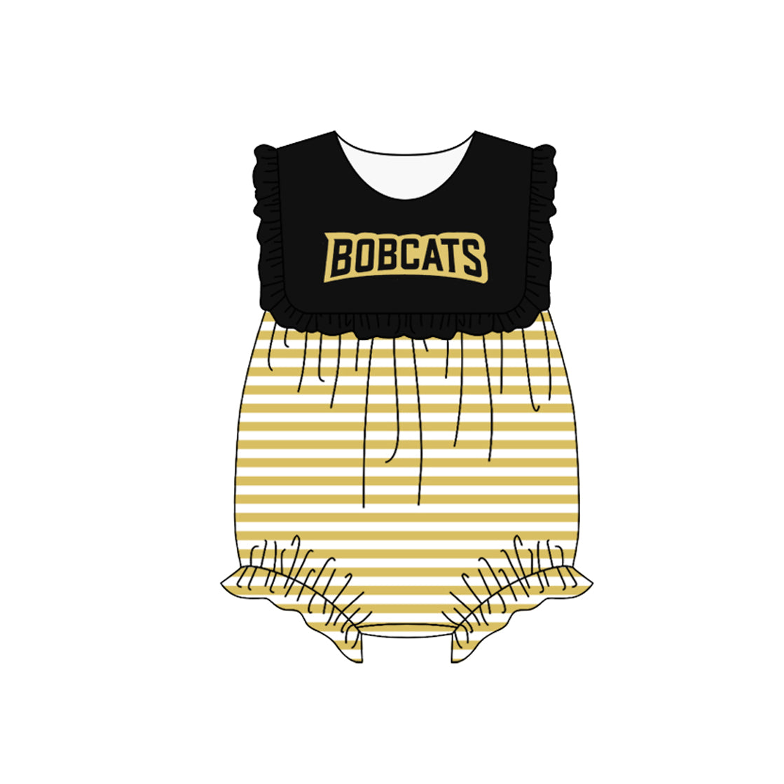 baby girl custom team design romper