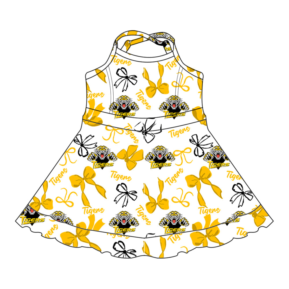 Toddle girls wholesale custom team design dress