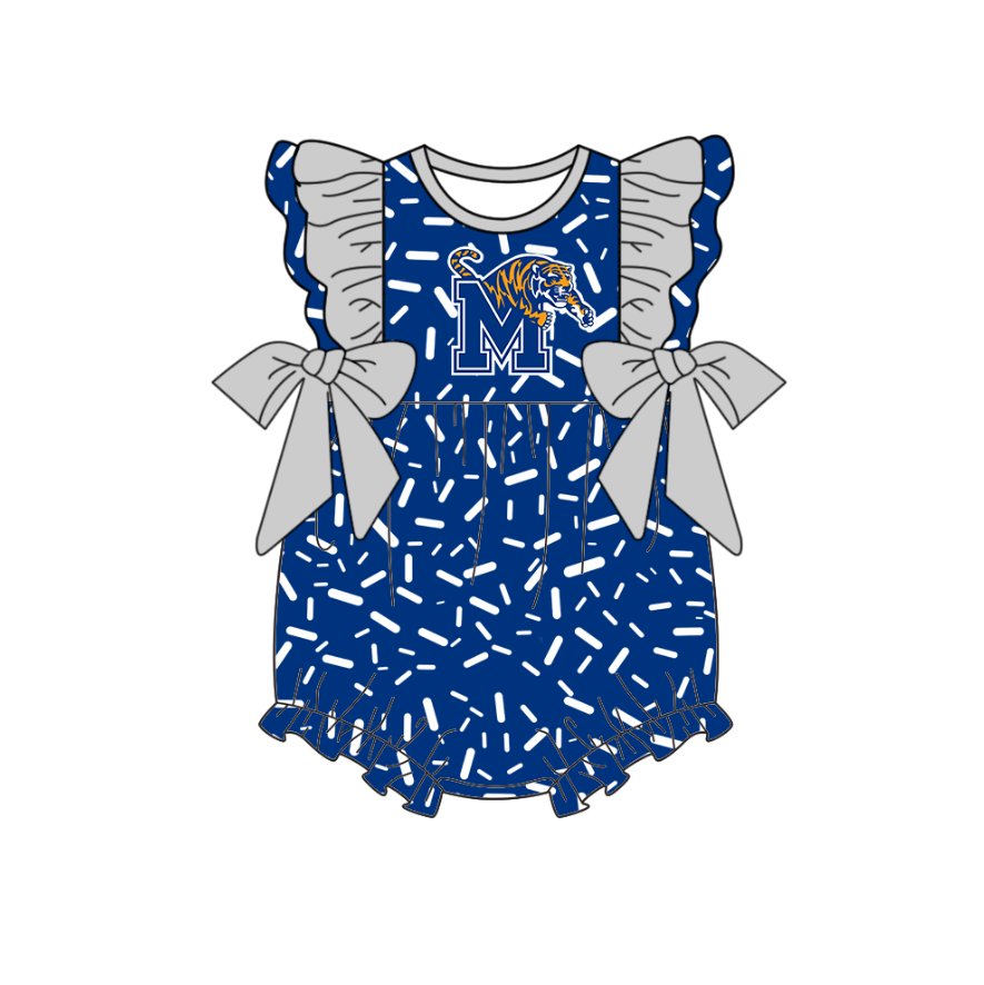 Team design toddle baby girls summer romper