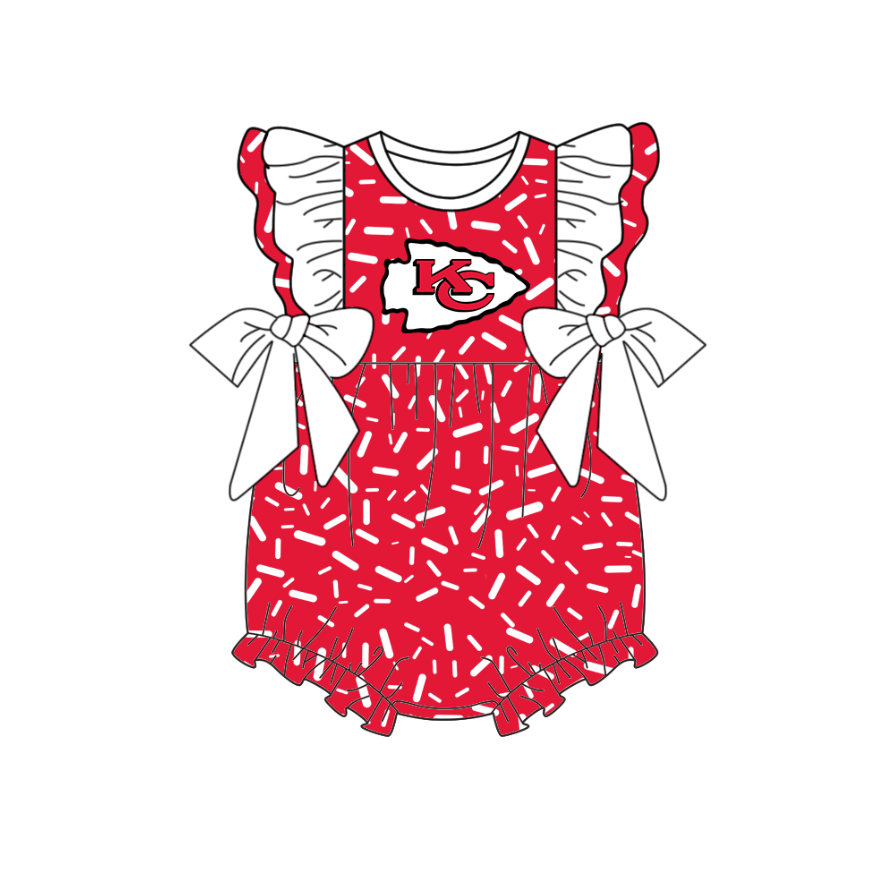 Team design toddle baby girls summer romper
