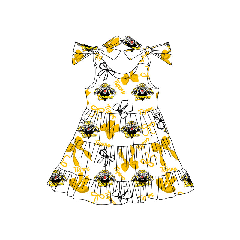 Toddle girls wholesale custom team design dress
