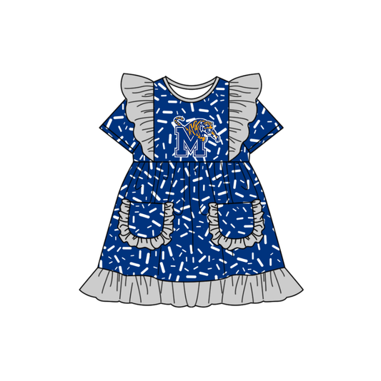 Custom collegiate team girls summer dress