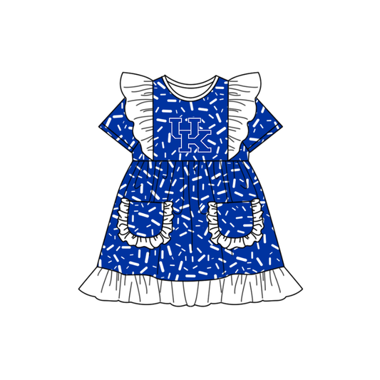 Custom collegiate team girls summer dress