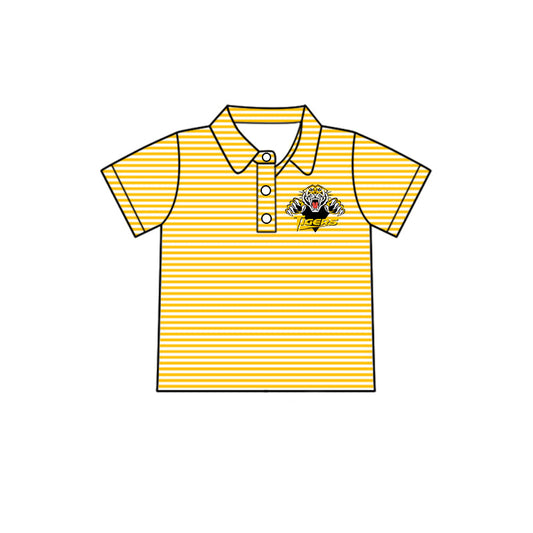 Kids baby short sleeve custom team pullover top