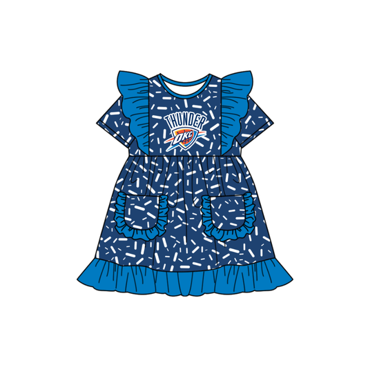 Custom collegiate team girls summer dress