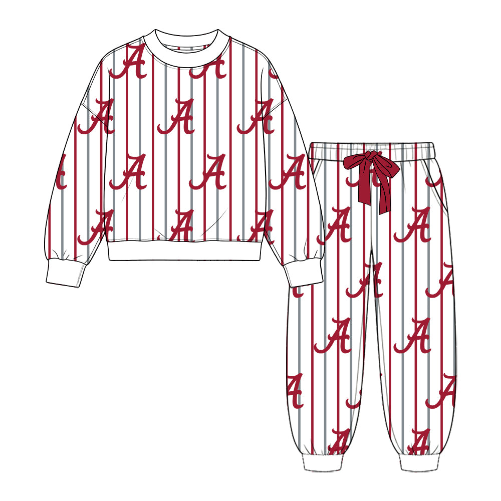 Toddle kids custom alabama team design long sleeve clothes wholesale price