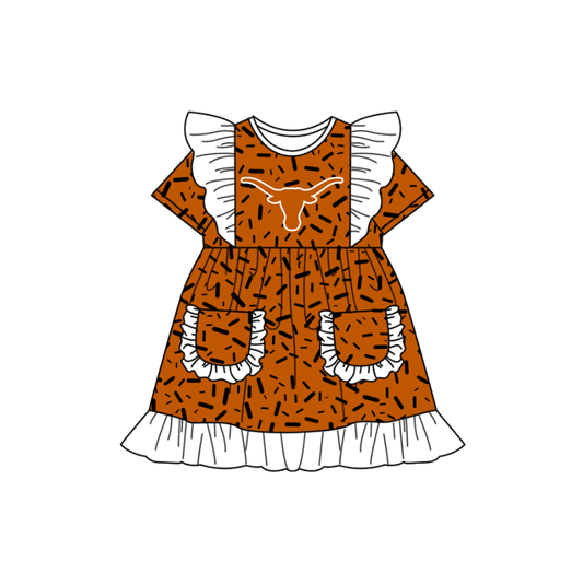 Custom collegiate team girls summer dress