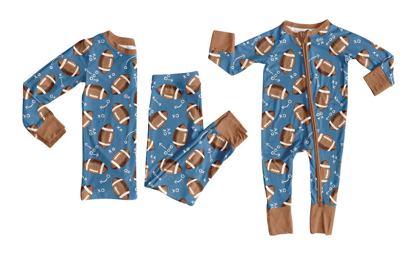 Toddle kids football design matching outfit
