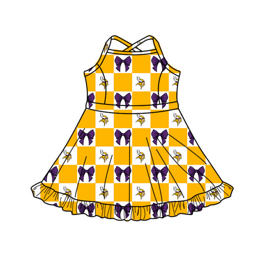 Toddle girls wholesale custom team design yoga dress