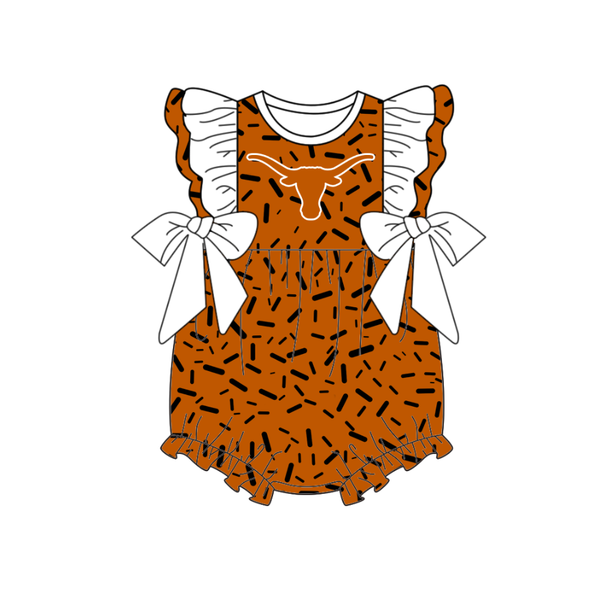 Team design toddle baby girls summer romper