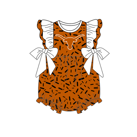 Team design toddle baby girls summer romper